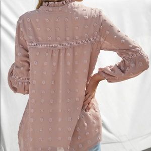 Rose Hi Lo Bell Sleeve Top
